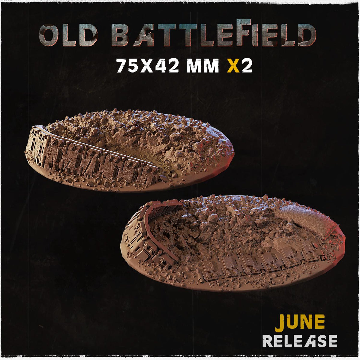 Old Battlefield - Bases & Toppers by Zabavka Workshop