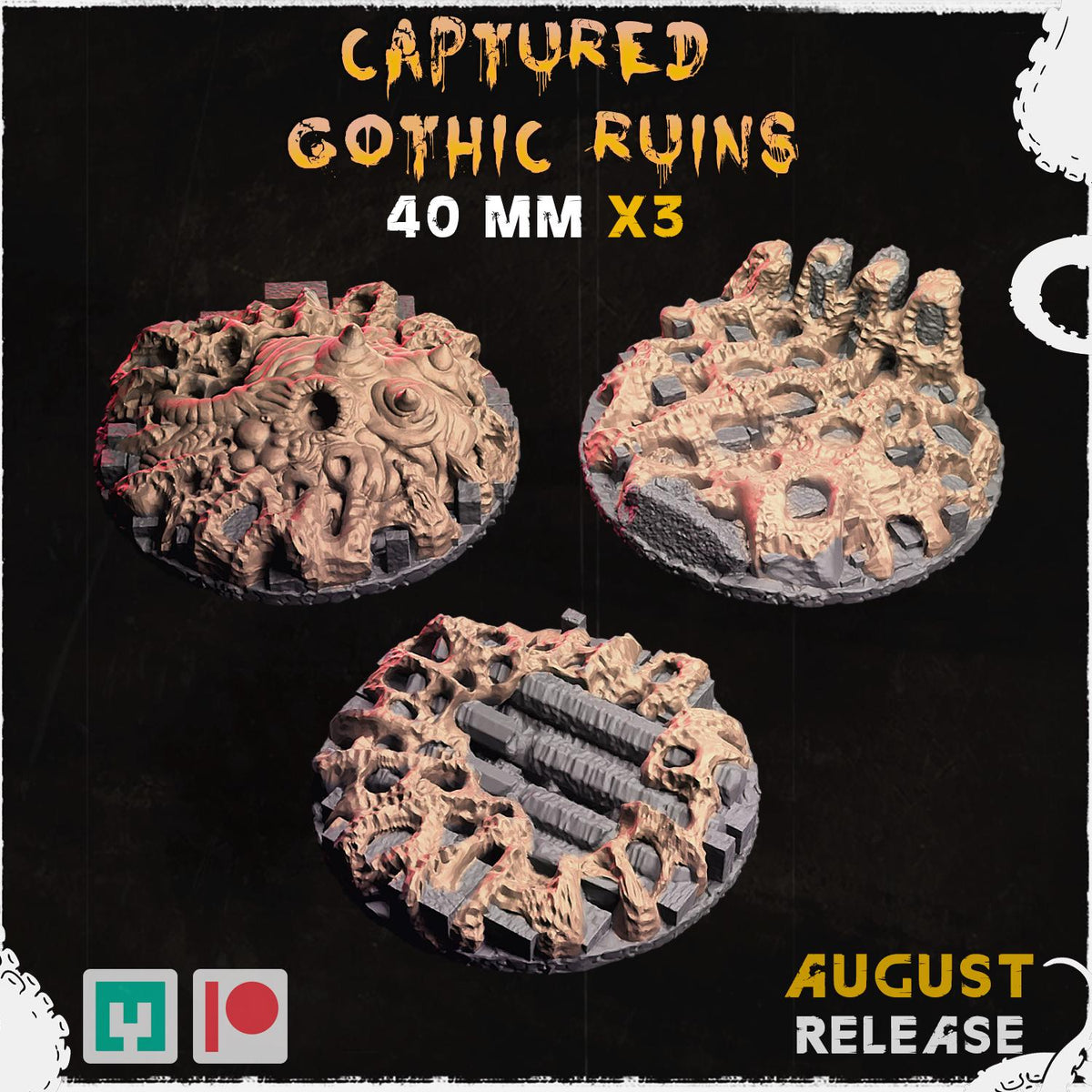 Captured Gothic City - Bases & Toppers by Zabavka Workshop