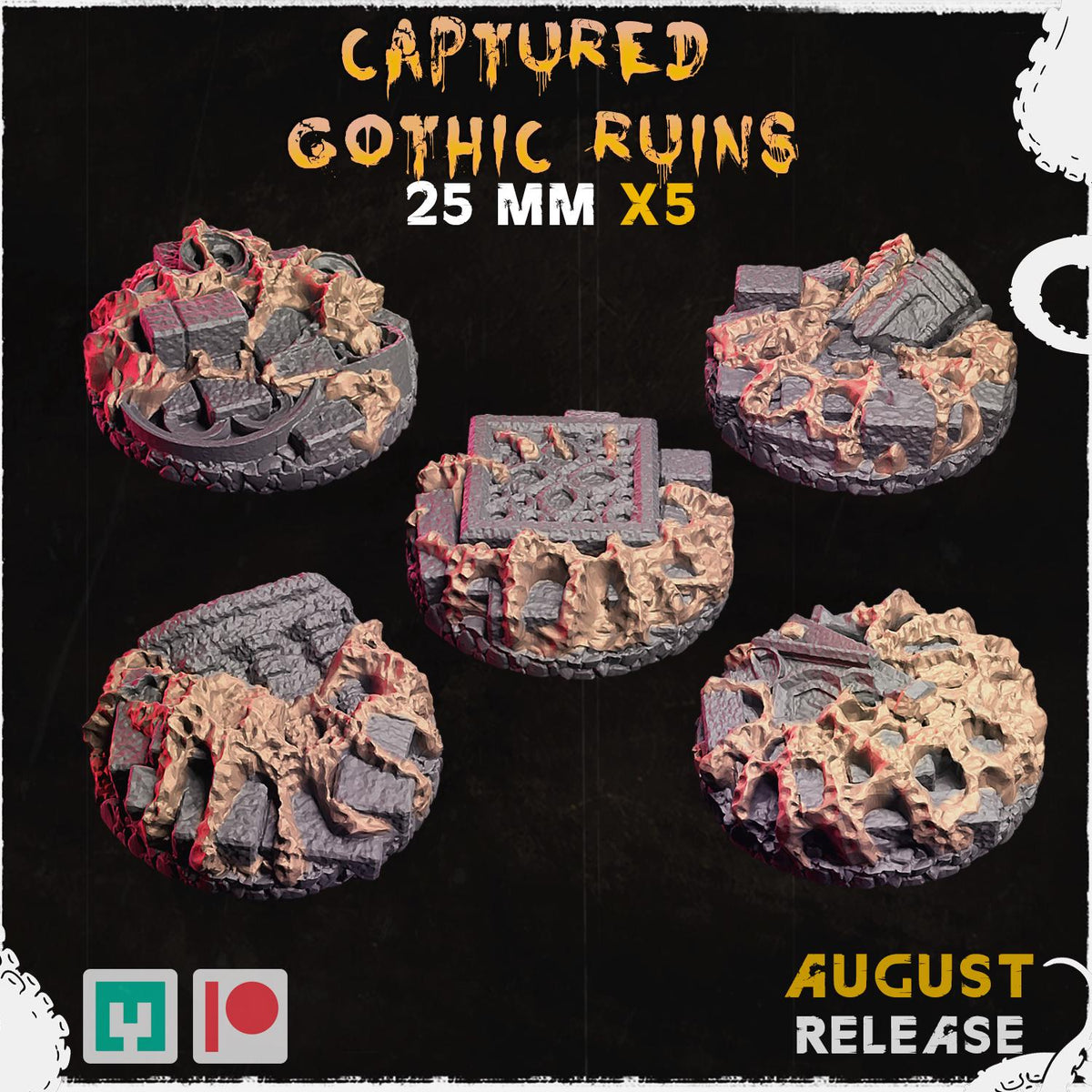 Captured Gothic City - Bases & Toppers by Zabavka Workshop