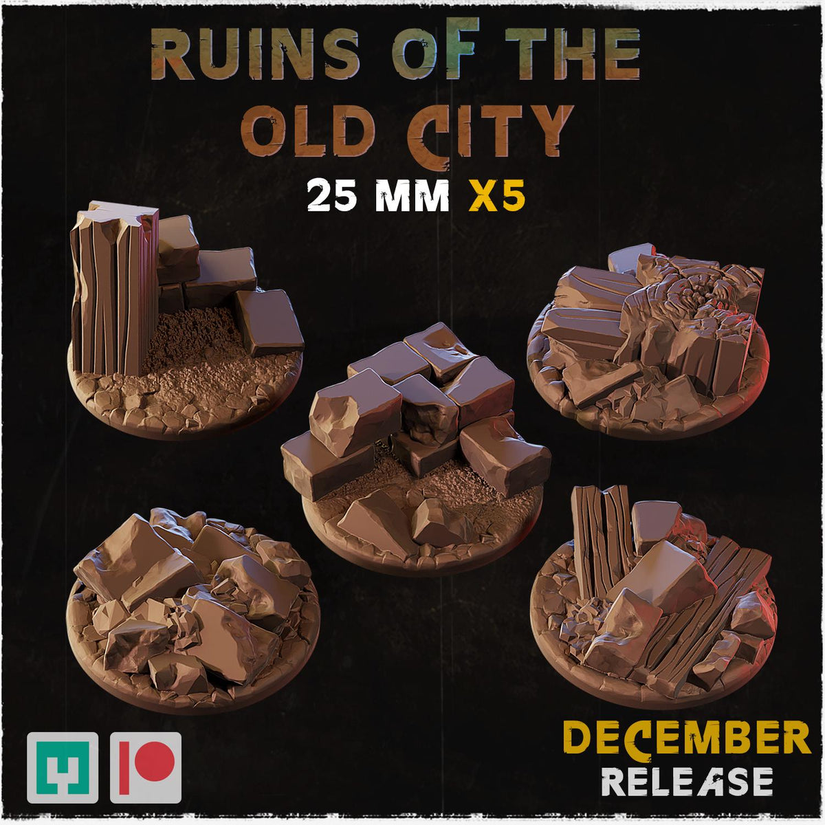 Ruins of The Old City- Bases & Toppers by Zabavka Workshop