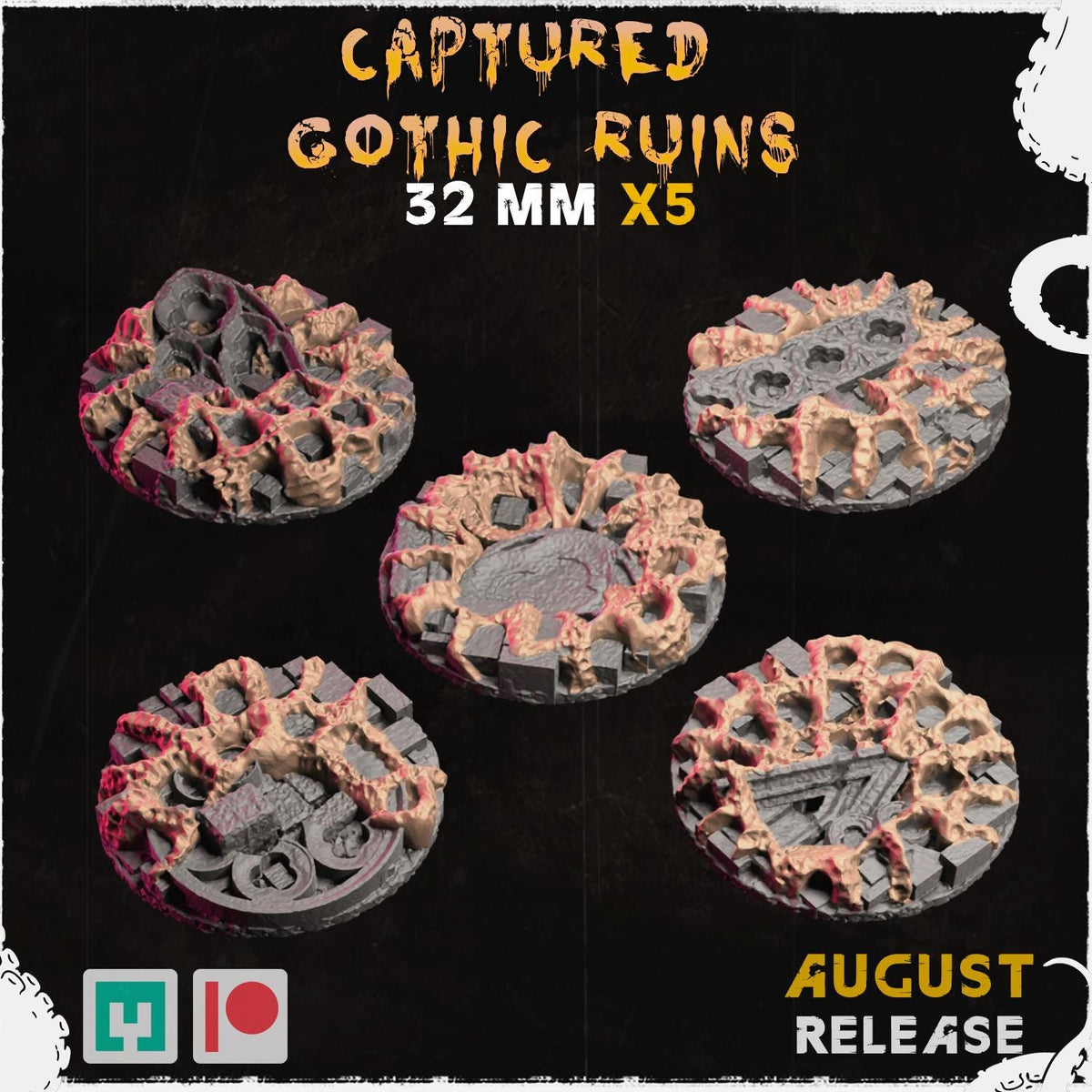Captured Gothic City - Bases & Toppers by Zabavka Workshop